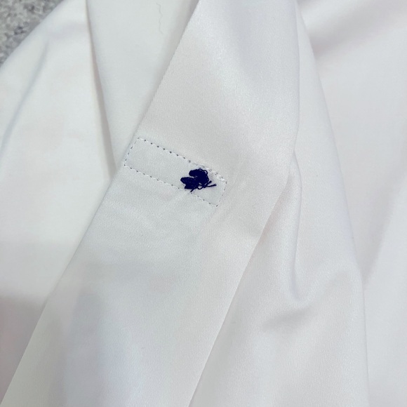 Jared Lang Collection LS button-down shirt pink navy paisley detailing XXL - Picture 8 of 15